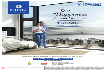 Pay just 1% & no EMI till possession at Prince Care Zinnia in Mumbai